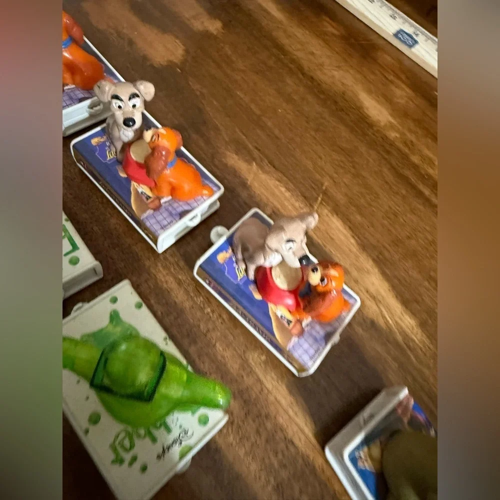 1998 McDonald’s Happy Meal Disney Vintage Bundle – Lot of 13 Figures VHS